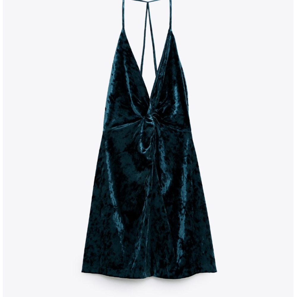 ZARA Holiday Party  Velvet mini dress - Picture 14 of 16
